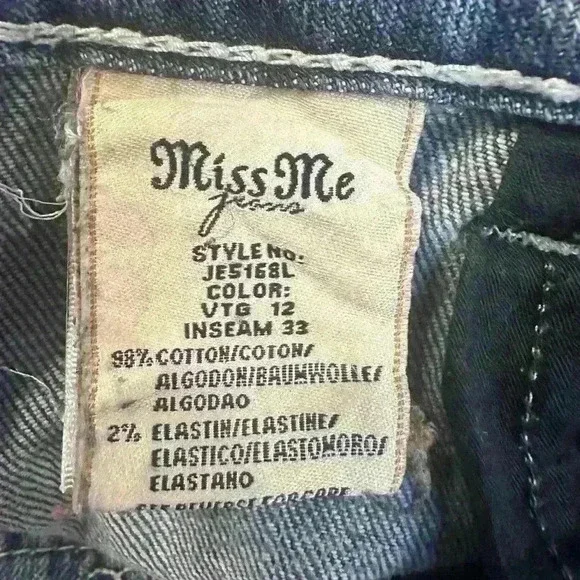 Miss Me Y2K Jeans Studded Pockets Size 28 🔥 - Picture 9 of 9